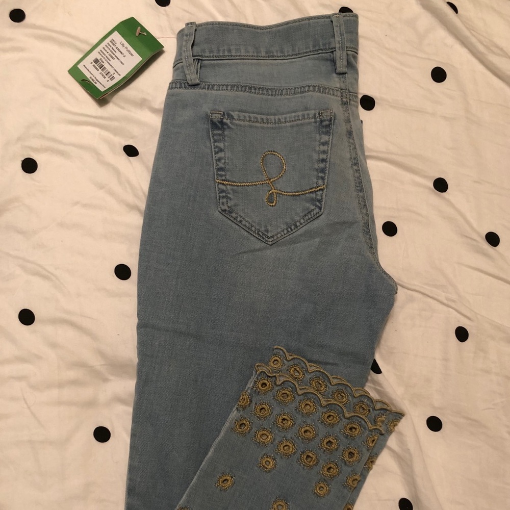 NWT Lilly Pulitzer South Ocean Skinny Crop Jeans - Picture 2 of 2